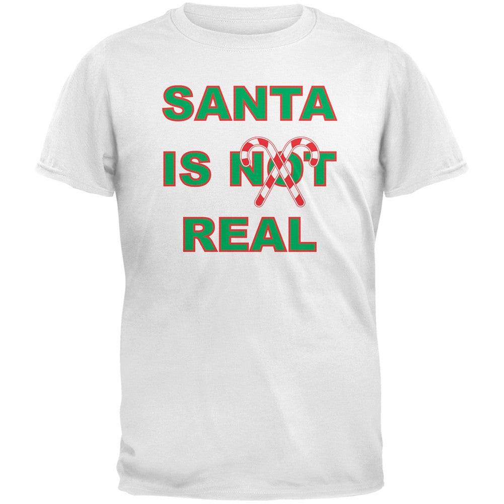 Santa Is Real Green Adult T-Shirt Men's T-Shirts Old Glory   