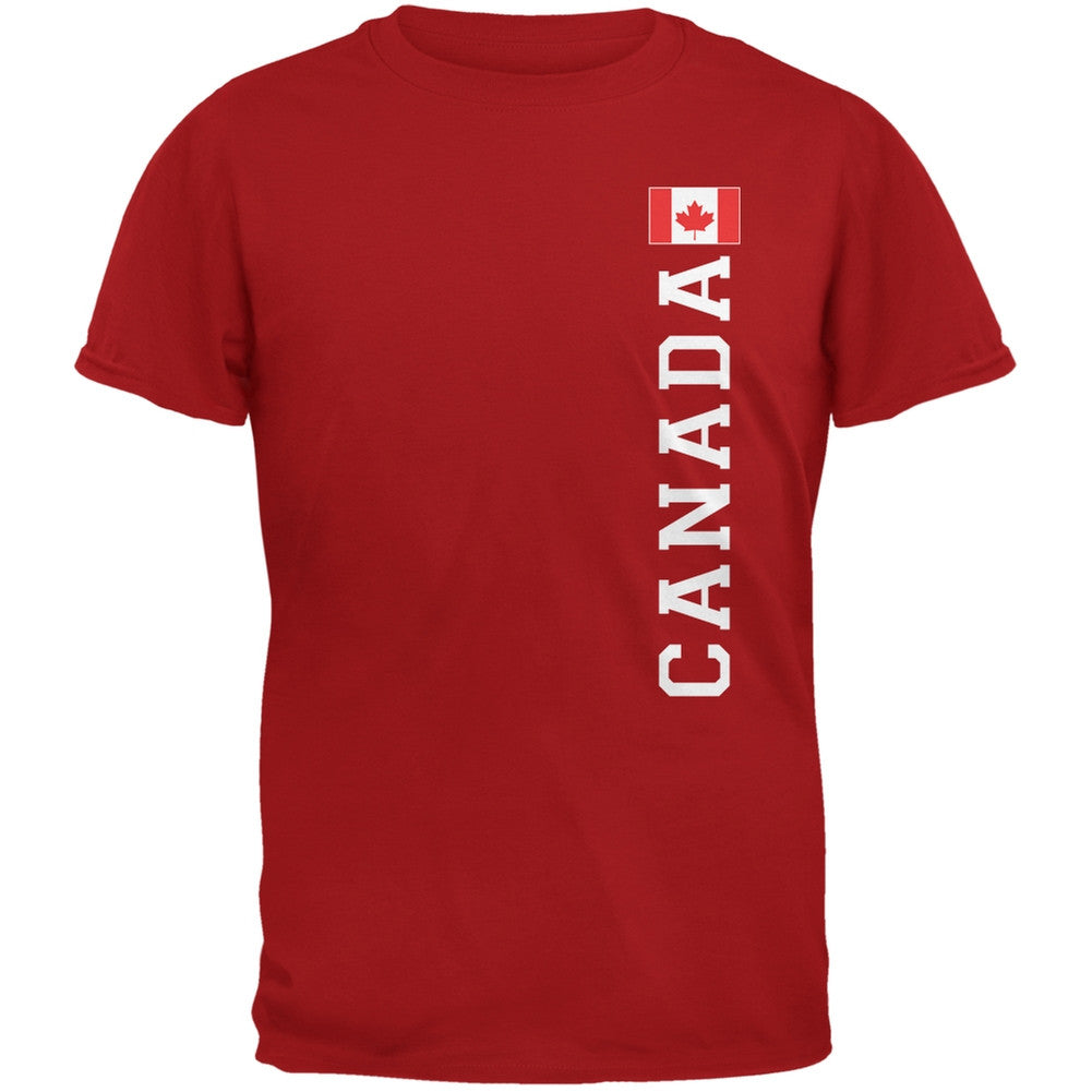 World Cup Canada Red Adult T-Shirt Men's T-Shirts FIFA 2XL Red 