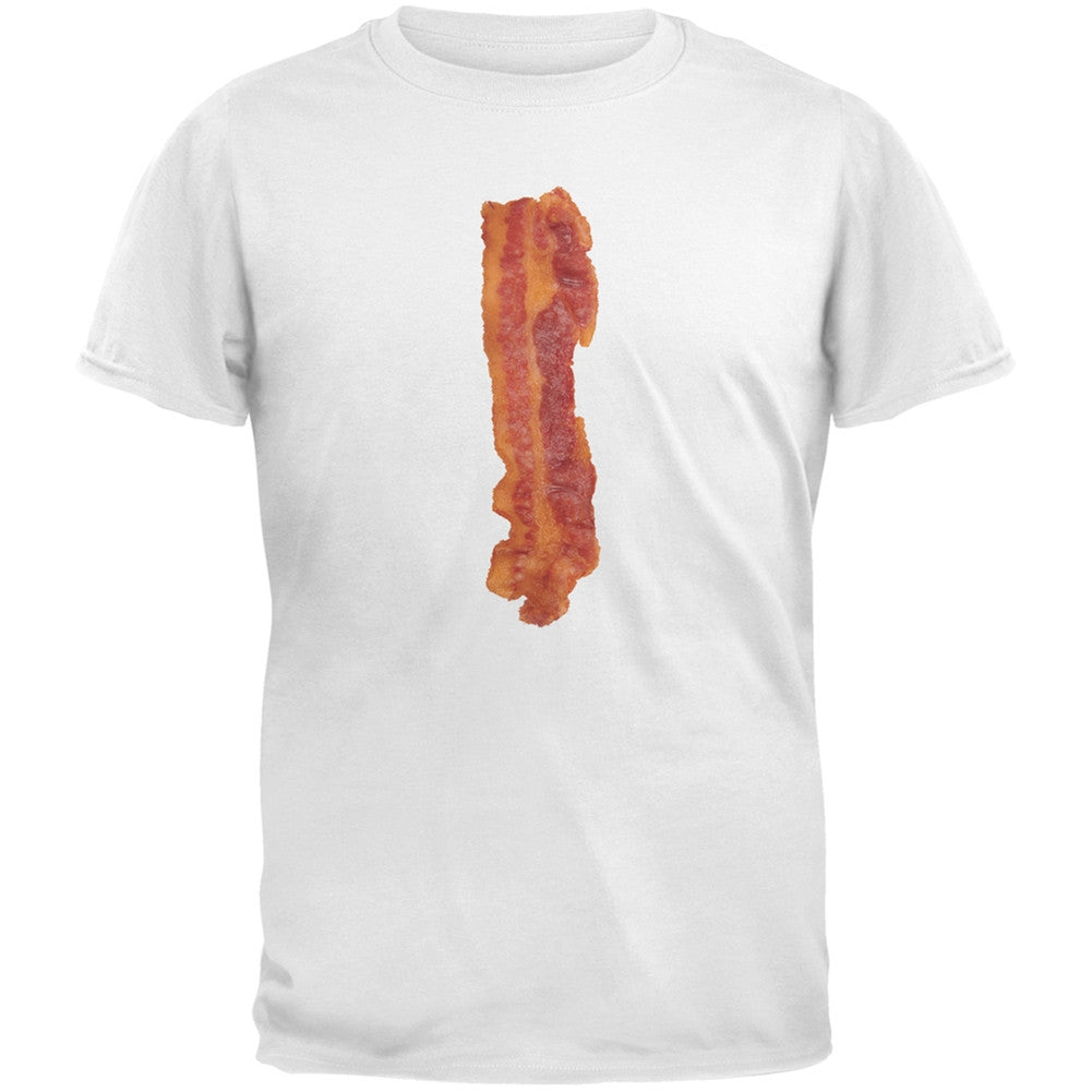 Bacon Strip Black Adult T-Shirt Men's T-Shirts Old Glory   