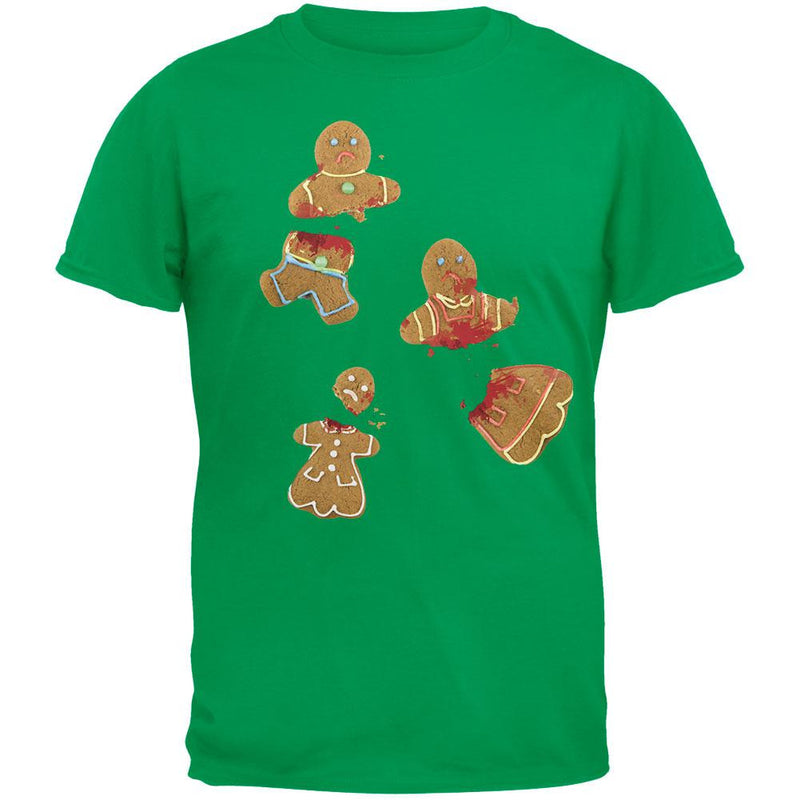 Ginger Bread Massacre Black Adult T-Shirt Men's T-Shirts Old Glory   