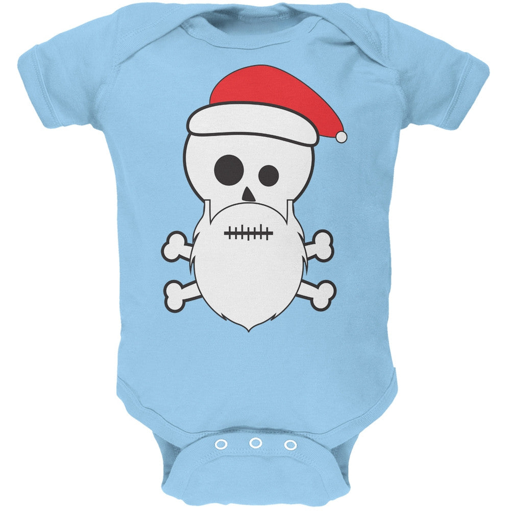 Skull and Crossbones Santa Navy Baby One Piece Baby One Piece Old Glory   