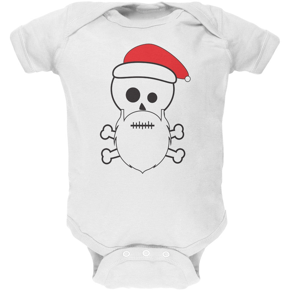 Skull and Crossbones Santa Navy Baby One Piece Baby One Piece Old Glory   