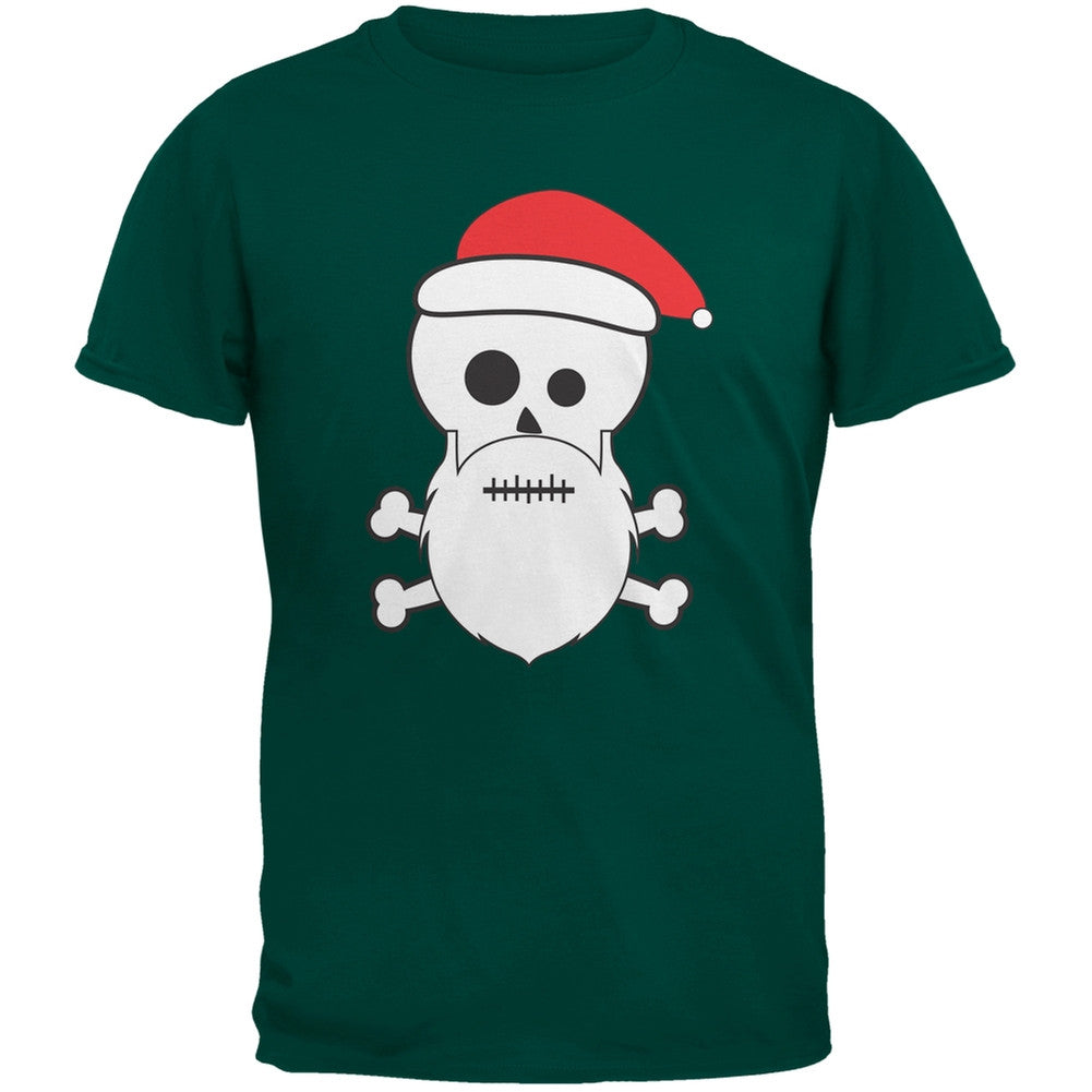 Skull and Crossbones Santa Sports Grey Youth T-Shirt Youth T-Shirts Old Glory   