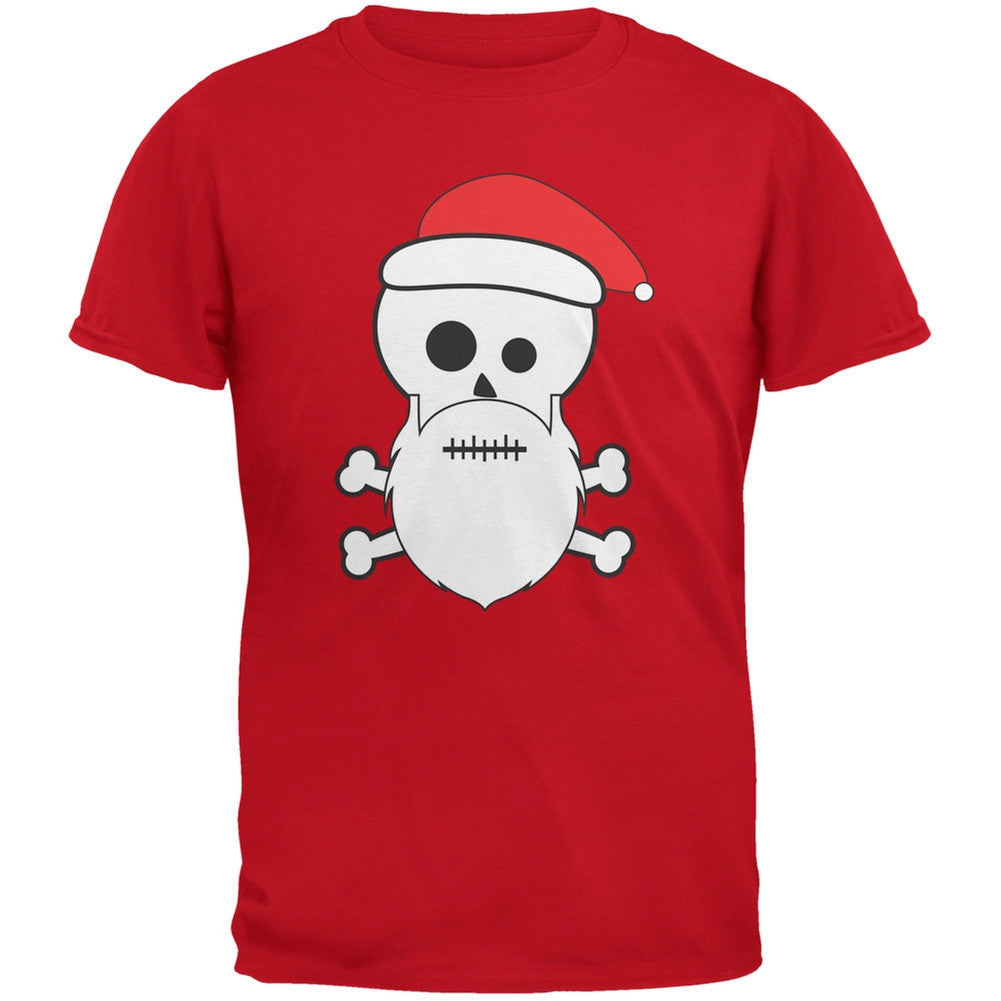 Skull and Crossbones Santa Sports Grey Youth T-Shirt Youth T-Shirts Old Glory   