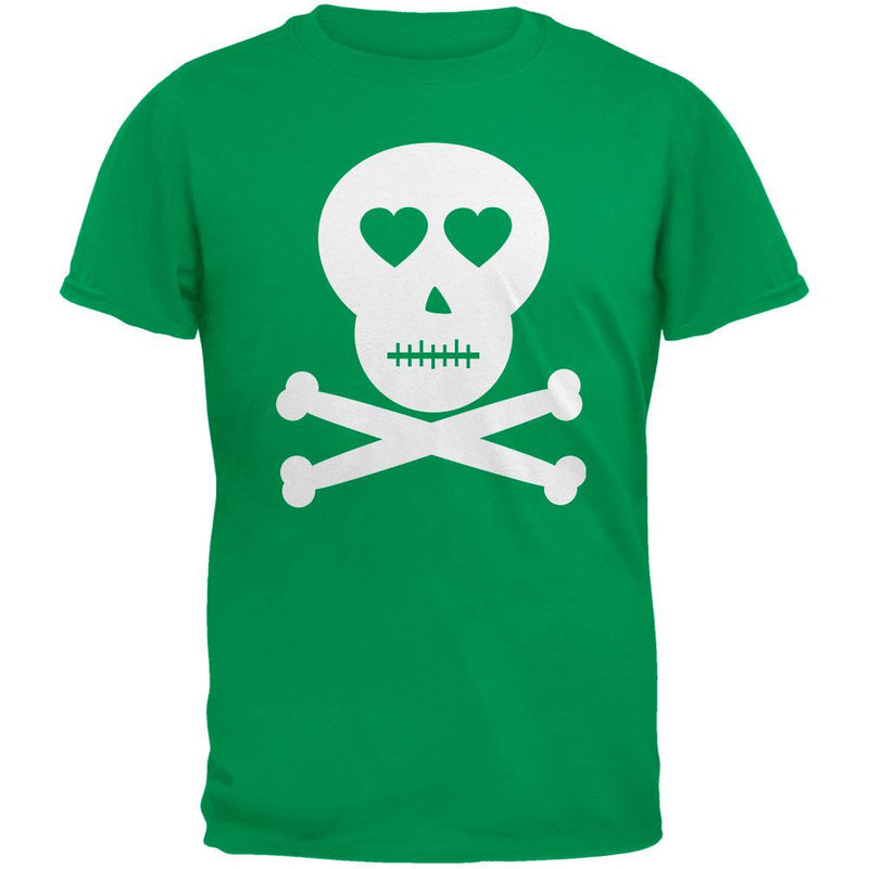 Skull And Crossbones Lovers Black Adult T-Shirt Men's T-Shirts Old Glory   