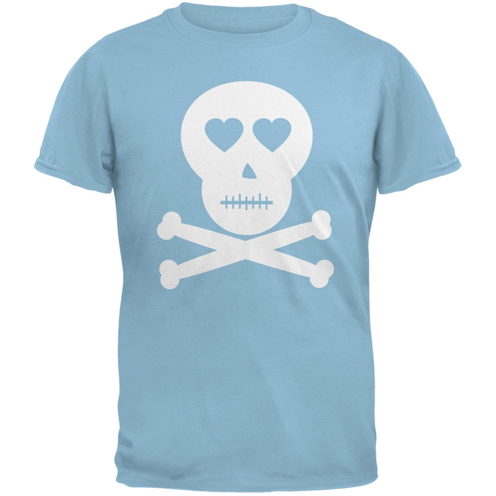 Skull And Crossbones Lovers Black Adult T-Shirt Men's T-Shirts Old Glory   