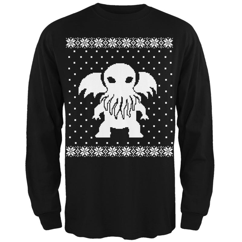 Big Cthulhu Ugly Christmas Sweater Forest Adult Long Sleeve T-Shirt Men's Long Sleeves Old Glory   