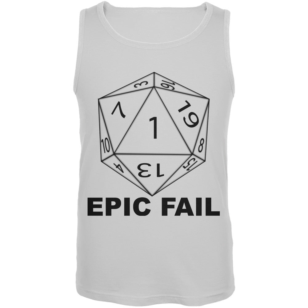 Epic Fail D20 Role Playing Game Juniors Tank Top Juniors Tank Tops Old Glory   