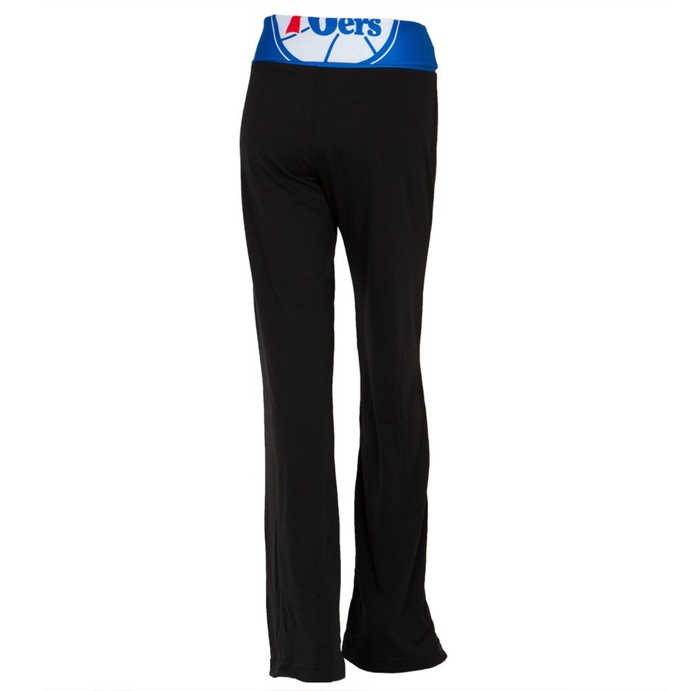 Philadelphia 76ers - Flip Down Waistband Logo Juniors Yoga Pants Women's Yoga Pants Philadelphia 76ers   