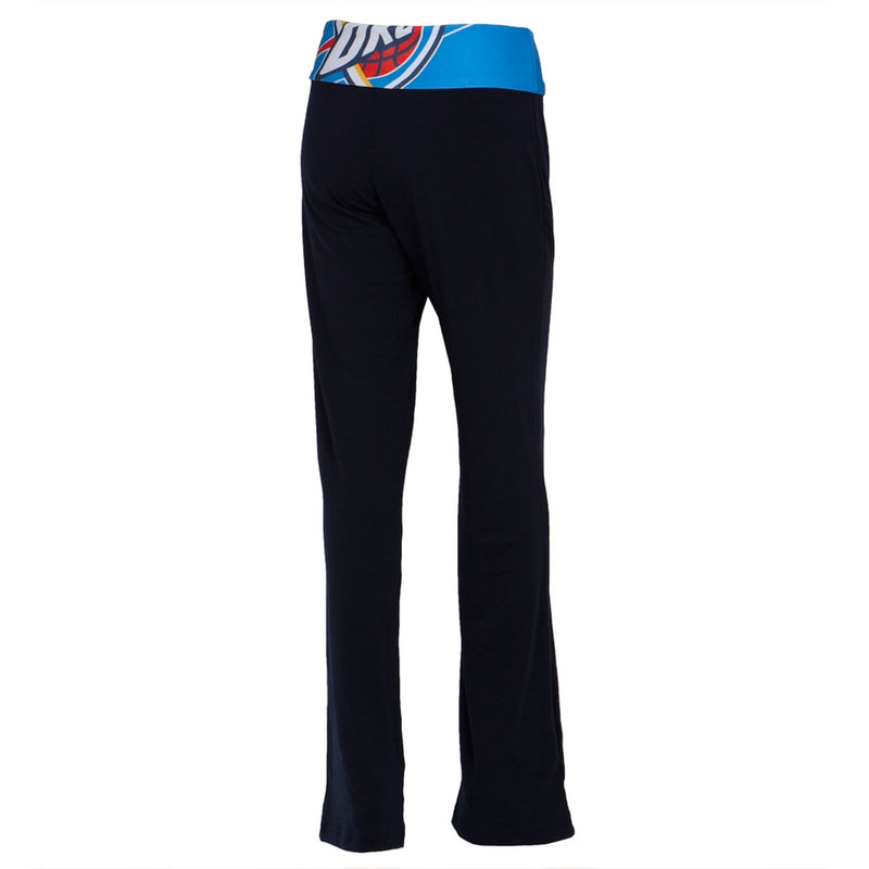 Oklahoma City Thunder - Flip Down Waistband Logo Juniors Yoga Pants Women's Yoga Pants Oklahoma City Thunder   