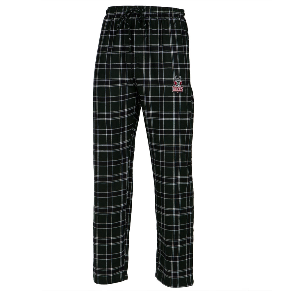 Milwaukee Bucks - Logo Plaid Lounge Pants Men's Sleepwear Milwaukee Bucks 2XL Green 