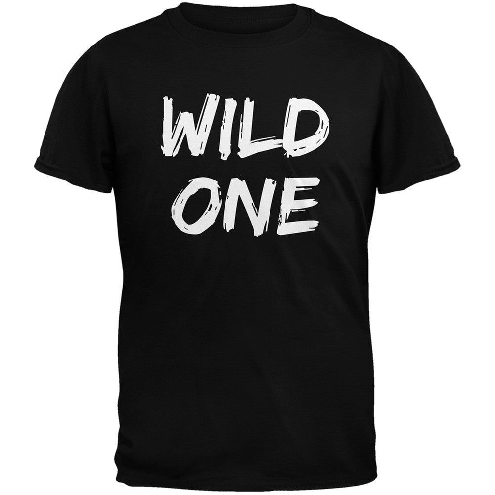 Wild One Grey Adult T-Shirt Men's T-Shirts Old Glory   