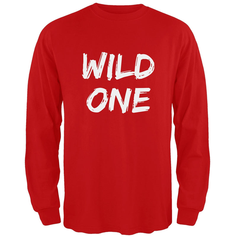 Wild One Heather Grey Adult Long Sleeve T-Shirt Men's Long Sleeves Old Glory   