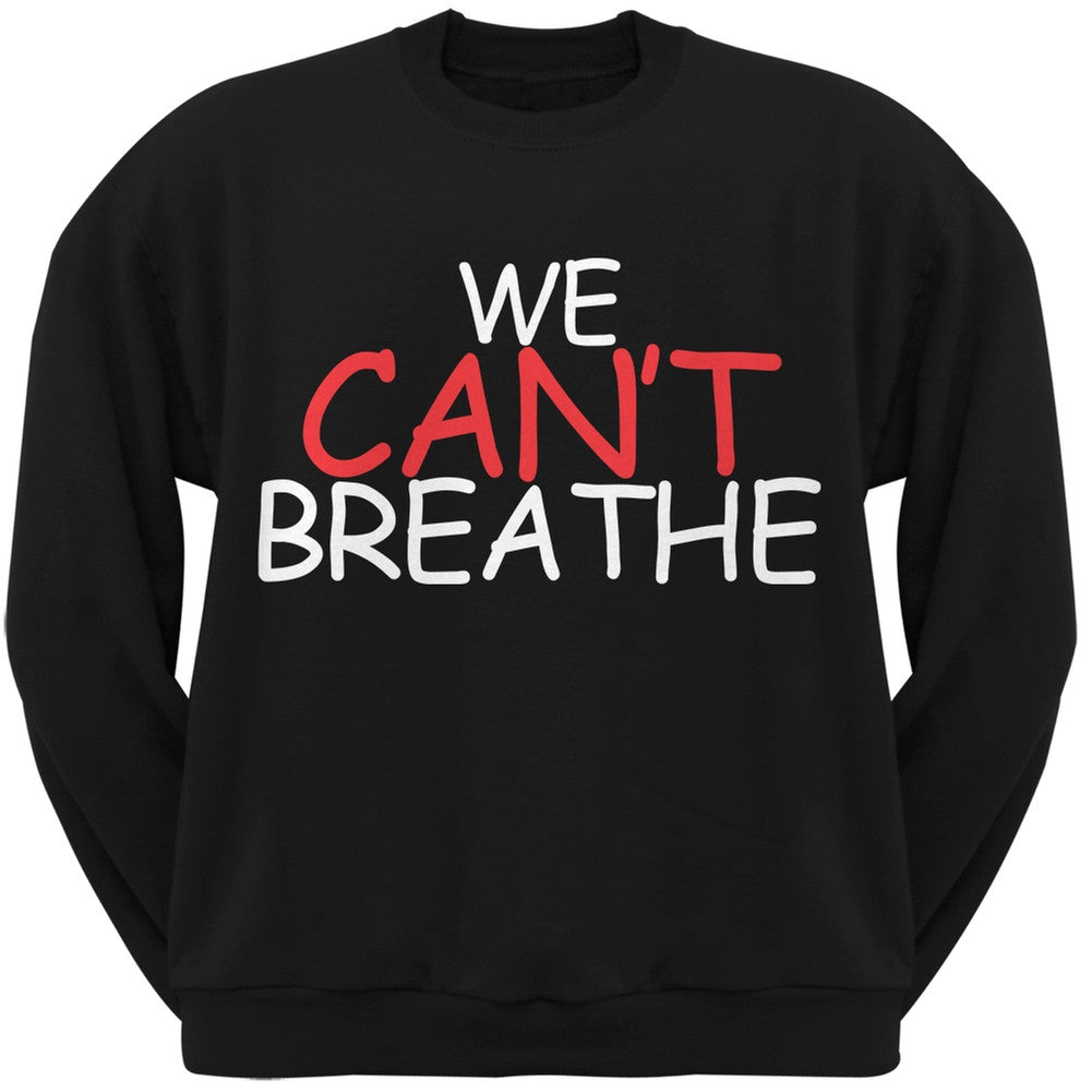 We Can't Breathe Comic Black Adult Sweatshirt Men's Sweatshirts Old Glory SM Black 