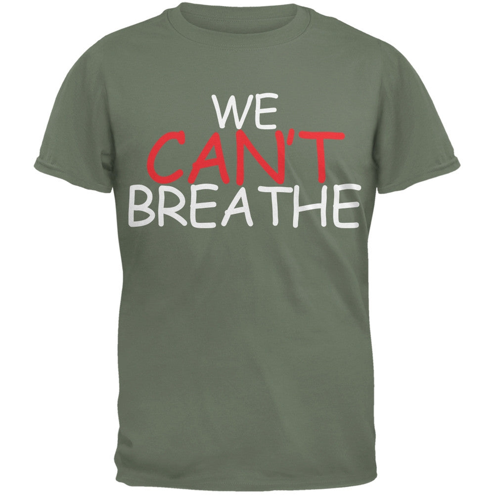 We Can't Breathe Comic Black Adult T-Shirt Men's T-Shirts Old Glory   