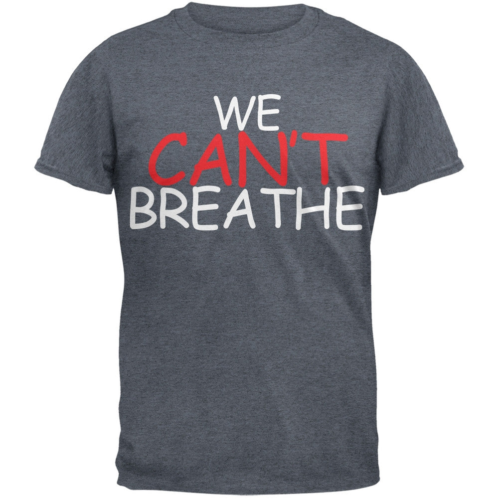 We Can't Breathe Comic Black Adult T-Shirt Men's T-Shirts Old Glory   