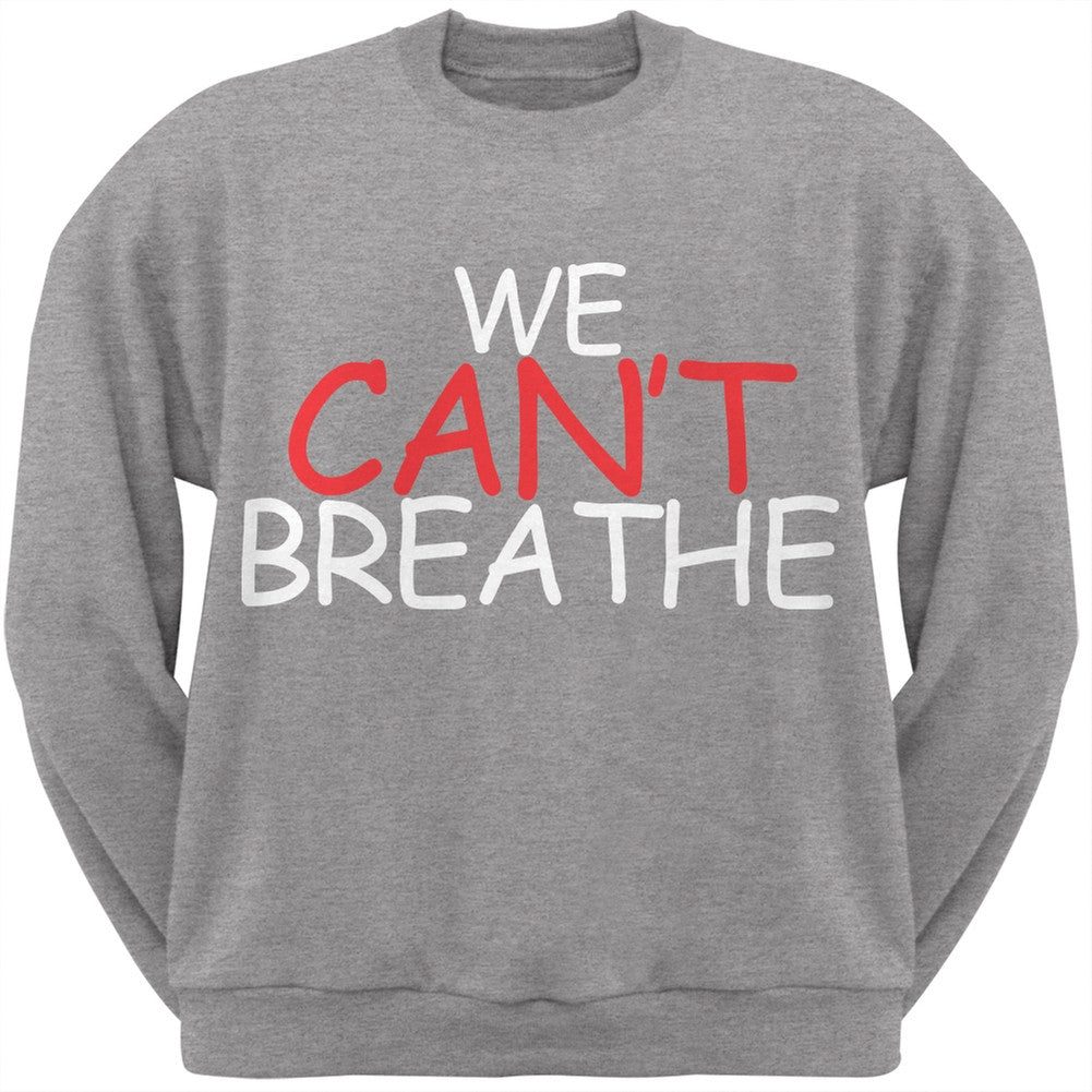 We Can't Breathe Comic Black Adult Sweatshirt Men's Sweatshirts Old Glory   