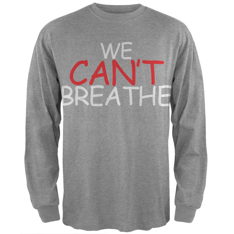 We Can't Breathe Comic Black Adult Long Sleeve T-Shirt Men's Long Sleeves Old Glory   