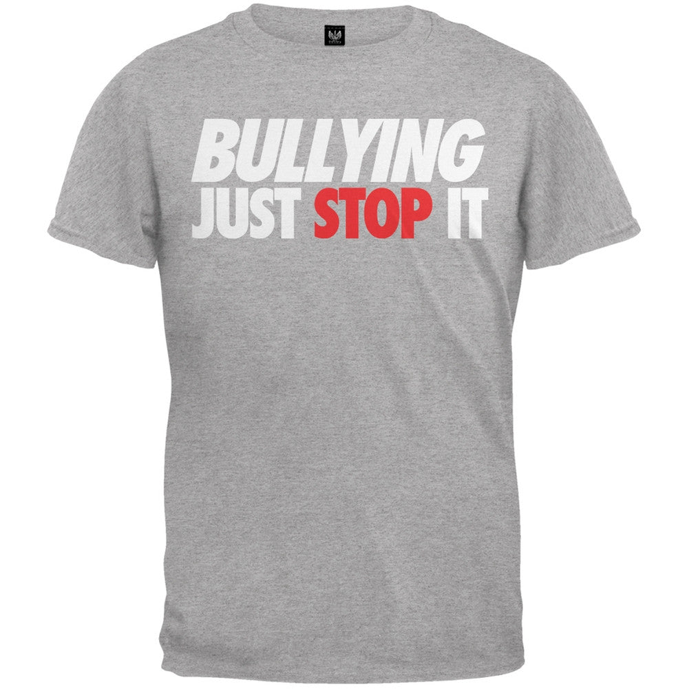 Just Stop It Bullying Black Youth T-Shirt Youth T-Shirts Old Glory   