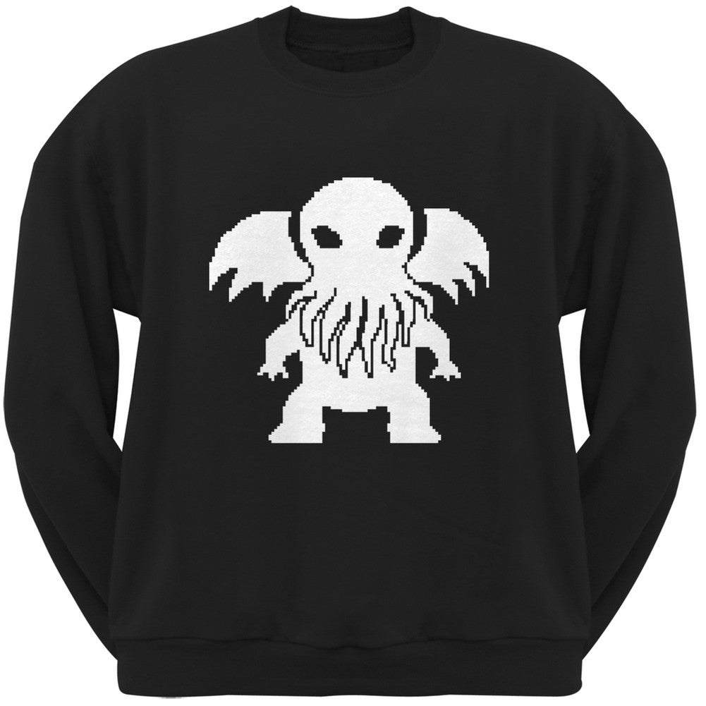 8-Bit Cthulhu Black Sweatshirt Men's Sweatshirts Old Glory   