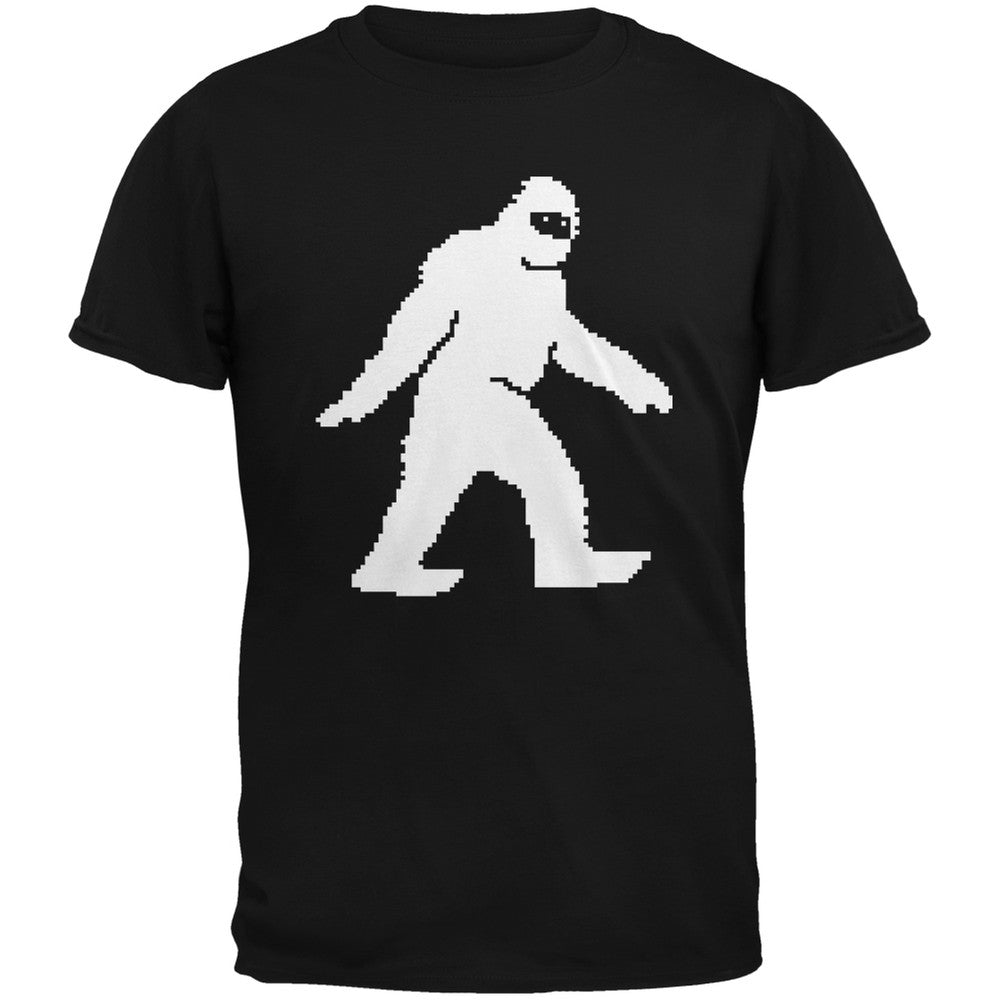 8-Bit Sasquatch Black Youth T-Shirt Youth T-Shirts Old Glory   