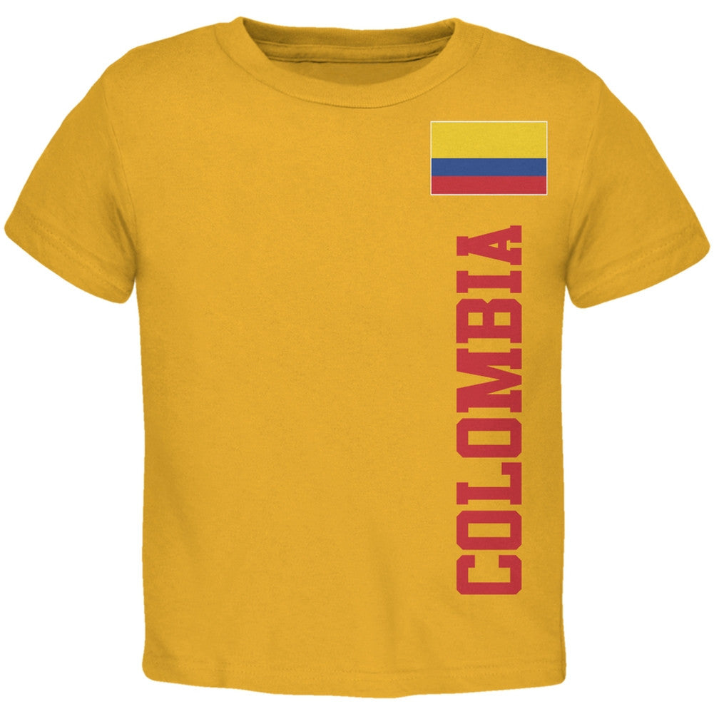 World Cup Colombia Yellow Toddler T-Shirt Toddler T-Shirts FIFA   