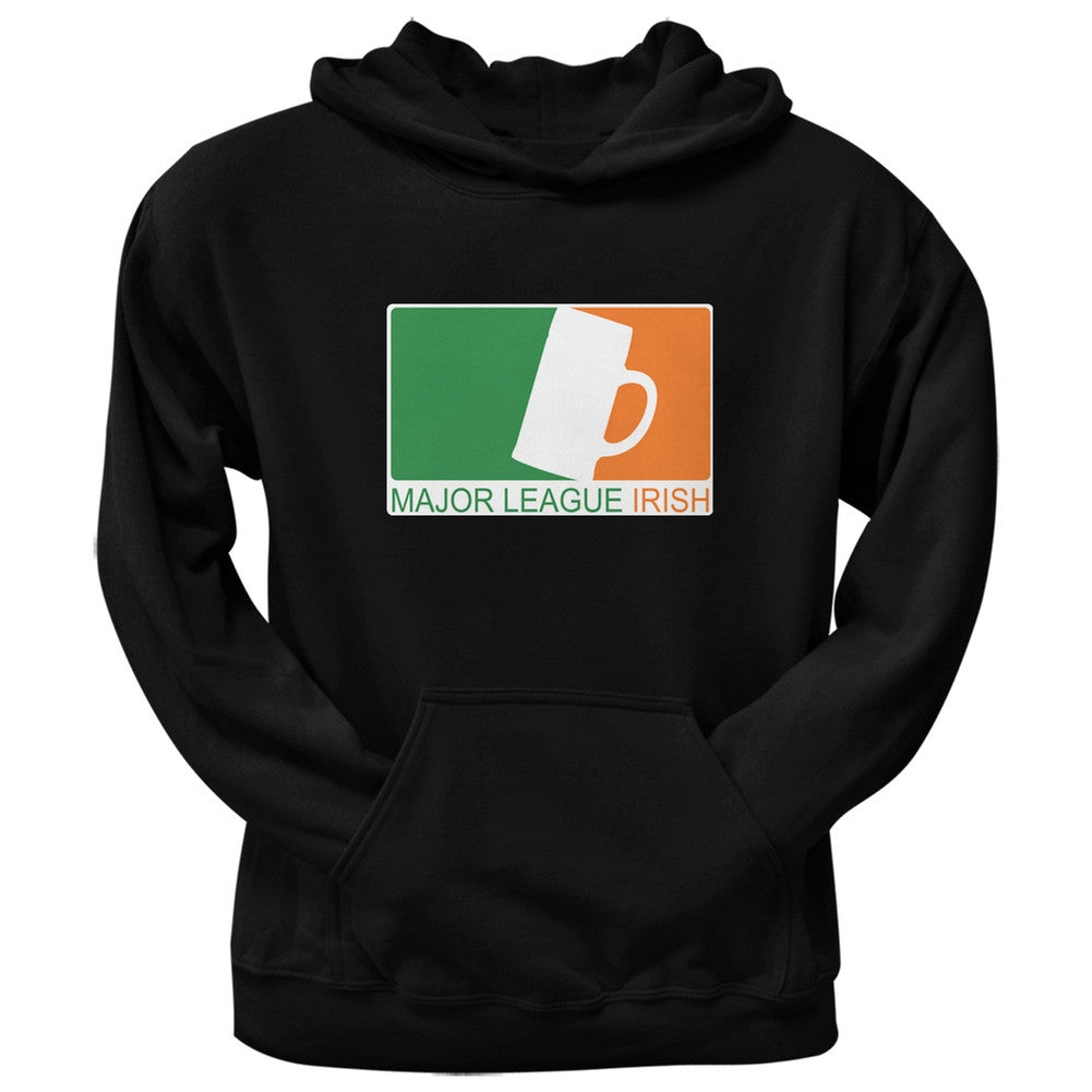 St. Patricks Day - Major League Irish Beer Black Adult Pullover Hoodie Men's Hoodies Old Glory   