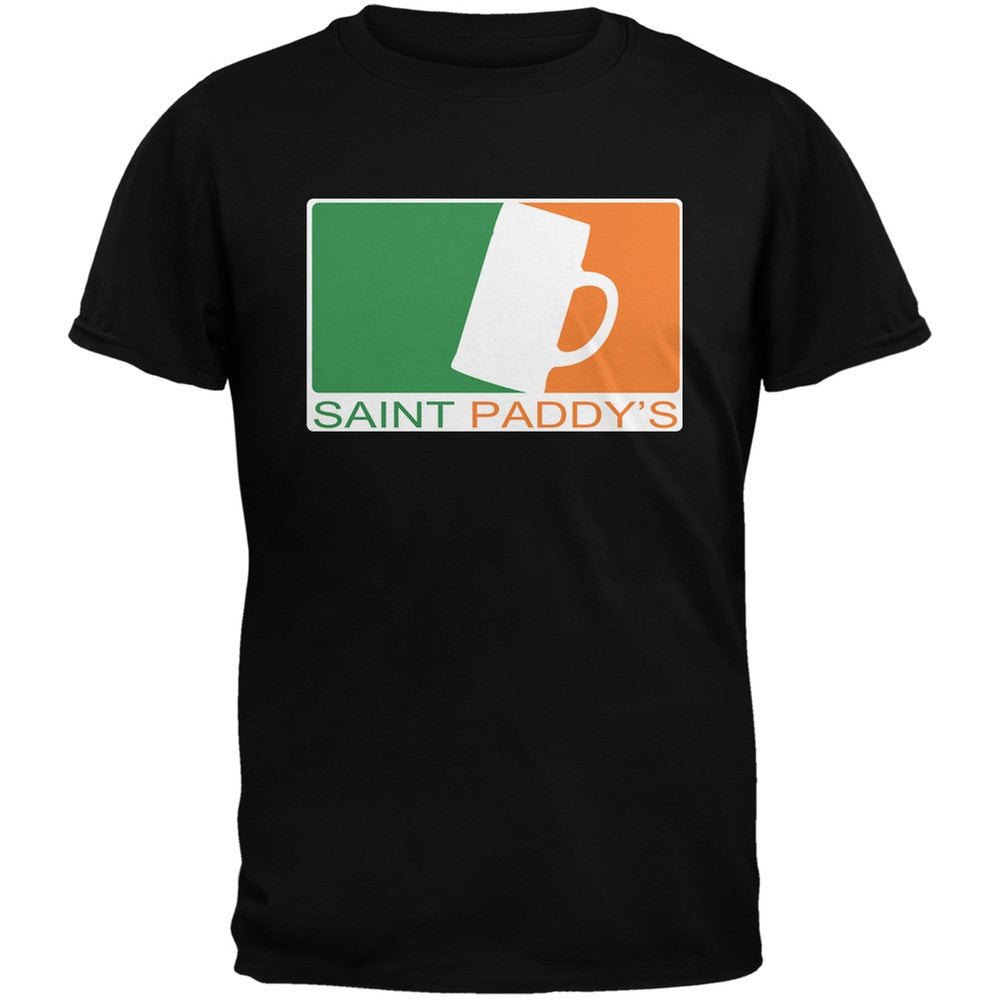 St. Patricks Day - Saint Paddy's Day Beer Mug Black Adult T-Shirt Men's T-Shirts Old Glory   