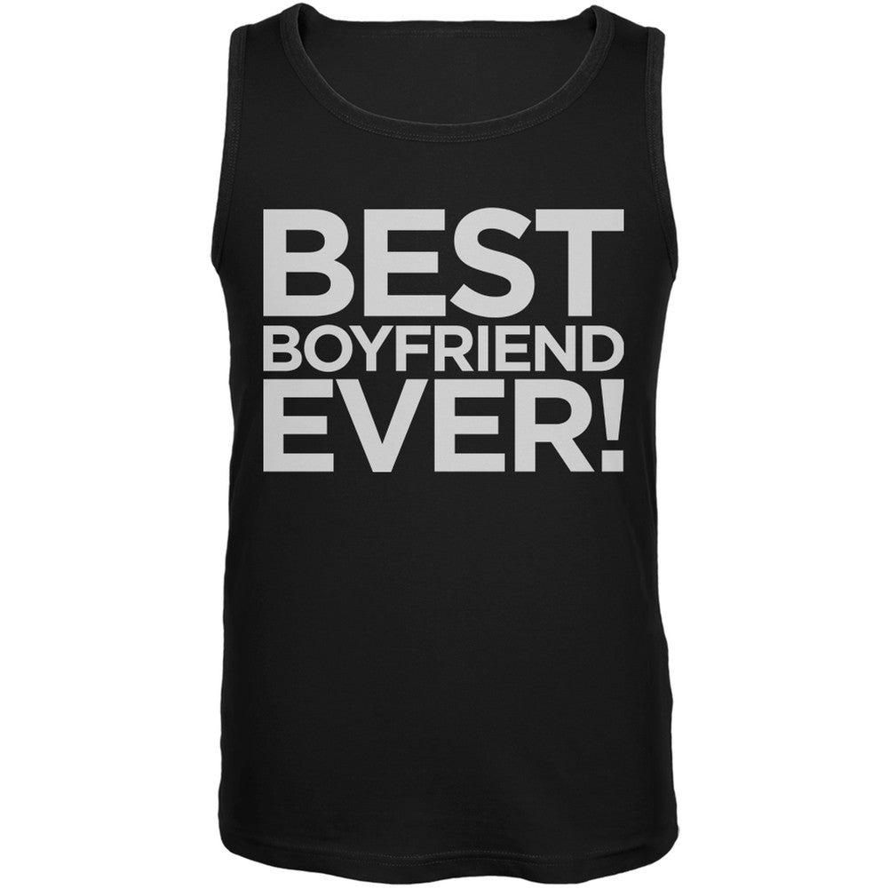 Valentine's Day - Best Boyfriend Ever Black Mens Tank Top Men's Tank Tops Old Glory   