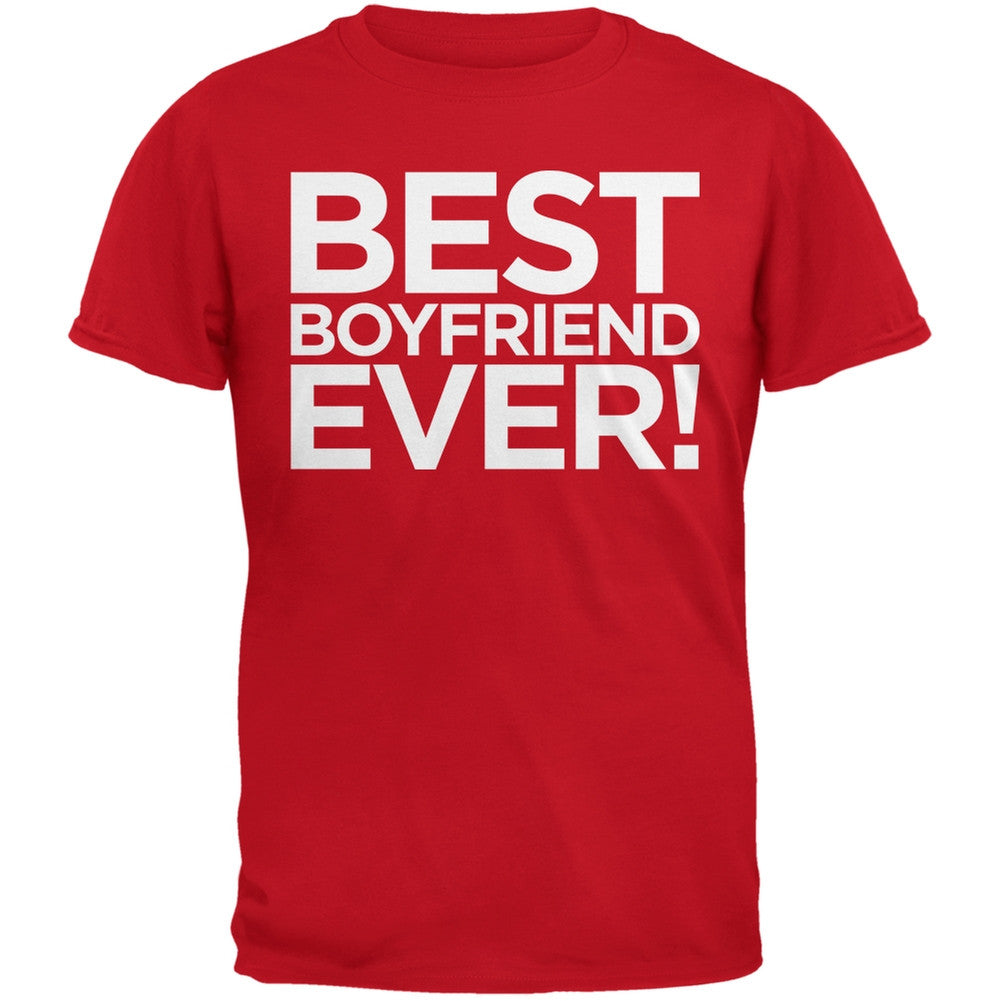 Valentine's Day - Best Boyfriend Ever Red Adult T-Shirt Men's T-Shirts Old Glory 2XL Red 