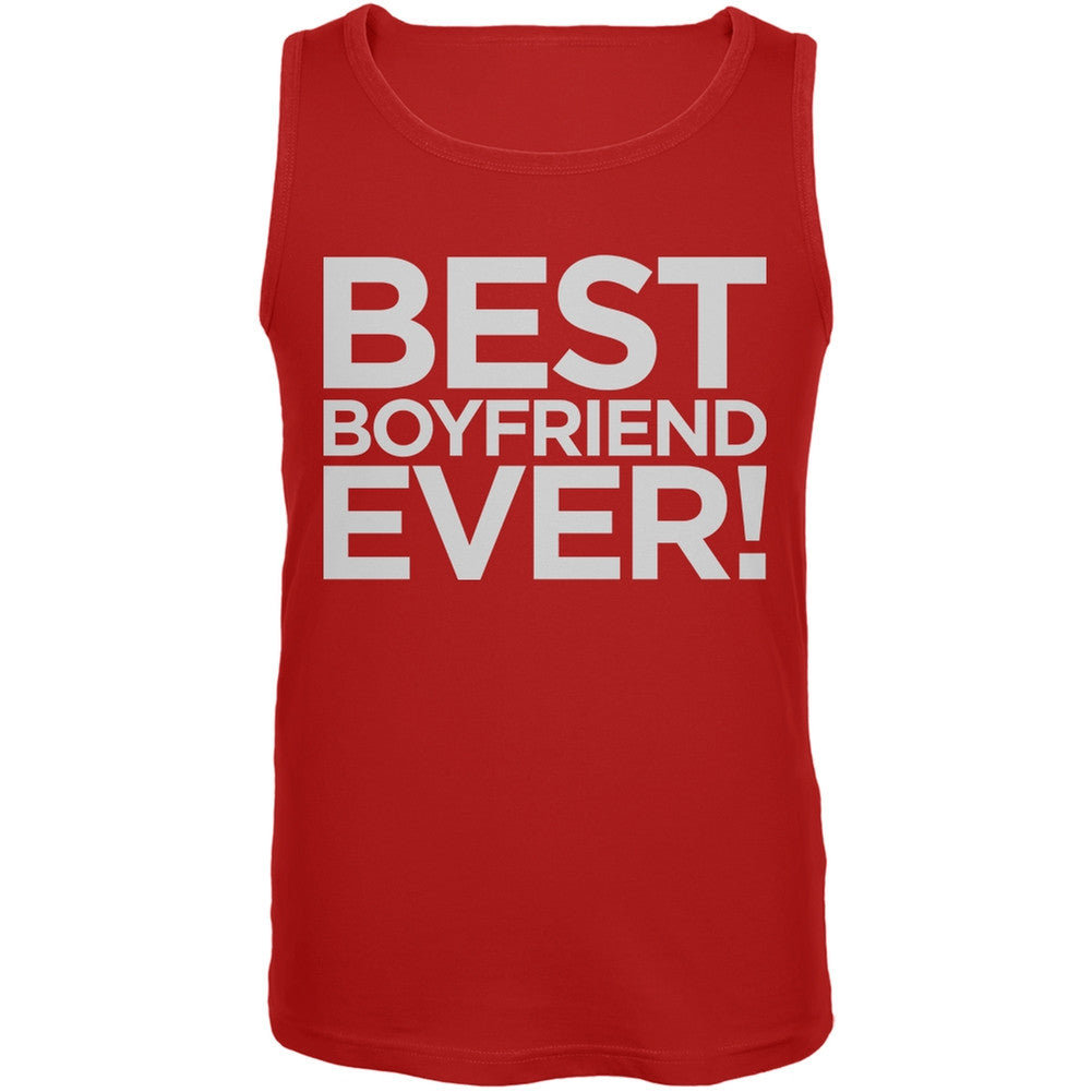 Valentine's Day - Best Boyfriend Ever Black Mens Tank Top Men's Tank Tops Old Glory   