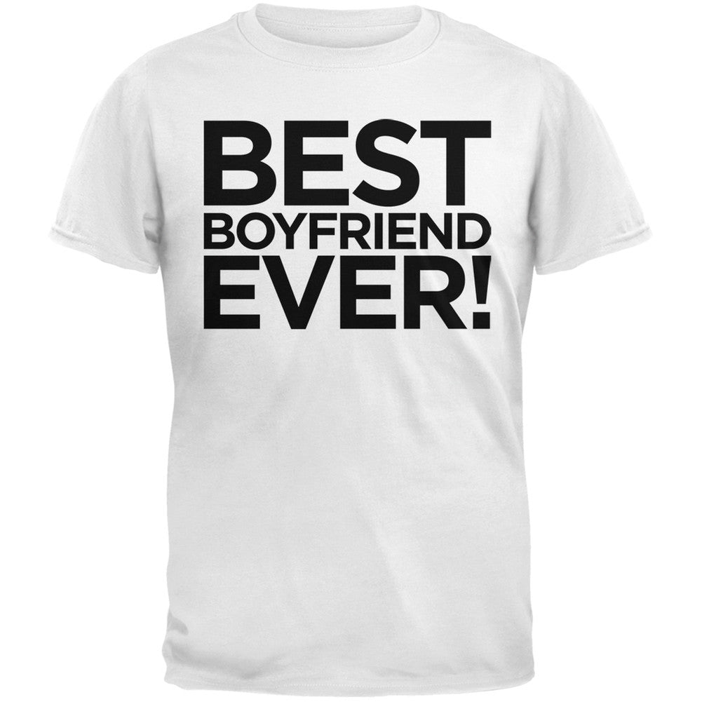 Valentine's Day - Best Boyfriend Ever Black Adult T-Shirt Men's T-Shirts Old Glory   