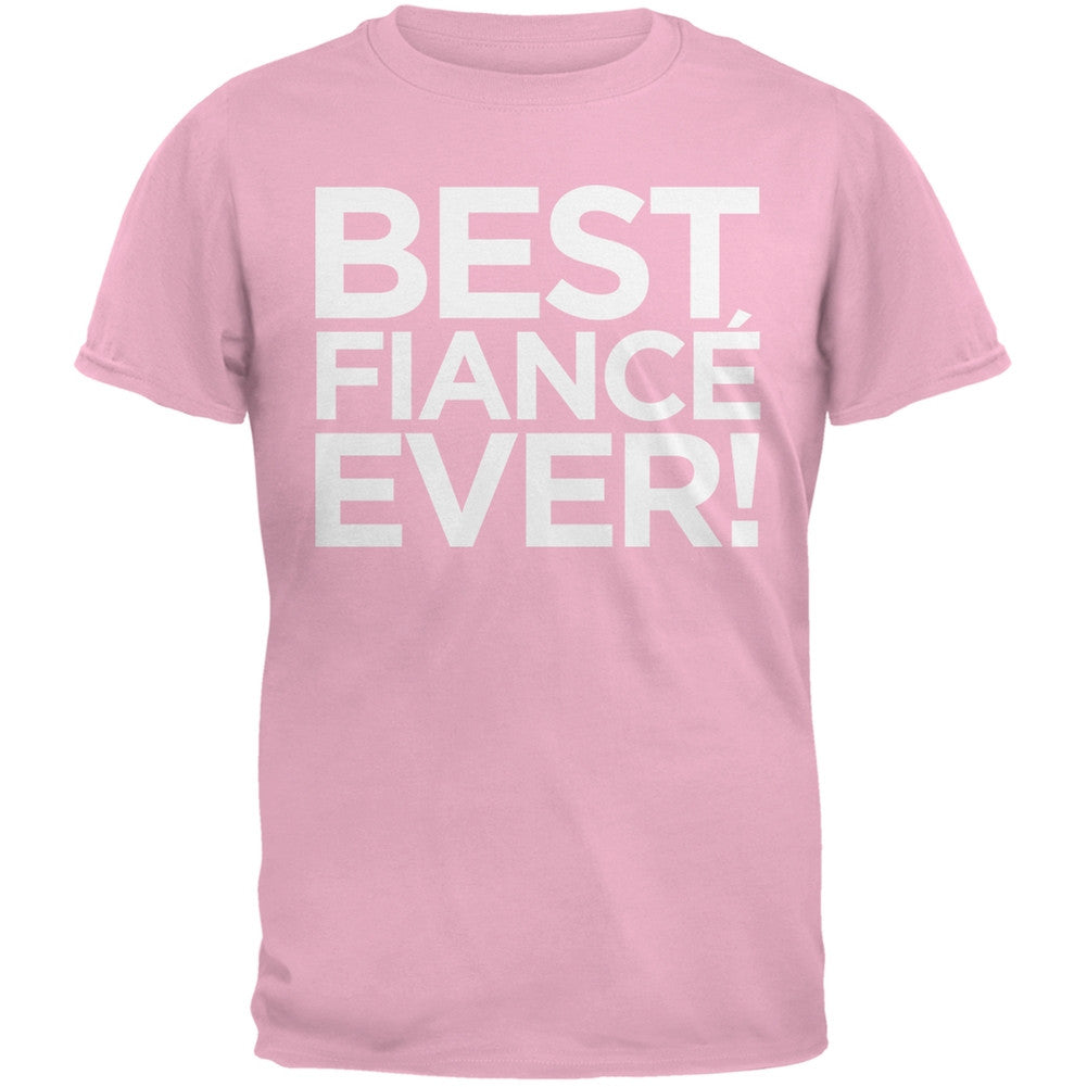 Valentine's Day - Best Fiance Ever Black Adult T-Shirt Men's T-Shirts Old Glory   