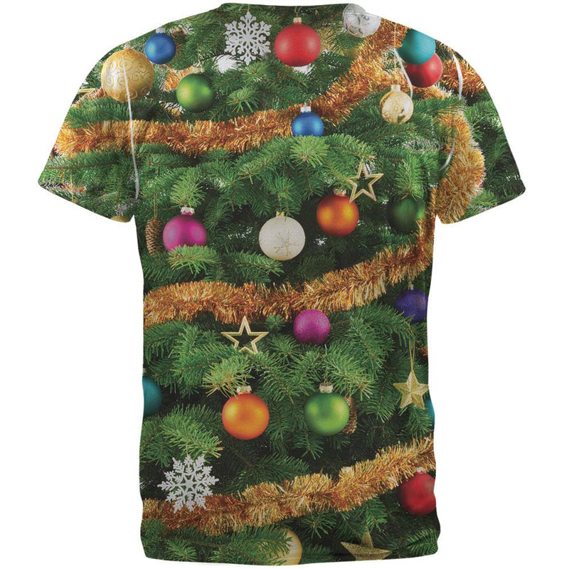 Christmas Tree Costume All Over Adult T-Shirt Men's T-Shirts Old Glory   