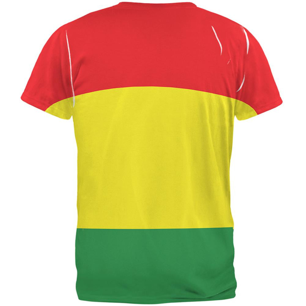 Rasta All Over Adult T-Shirt Men's T-Shirts Old Glory   