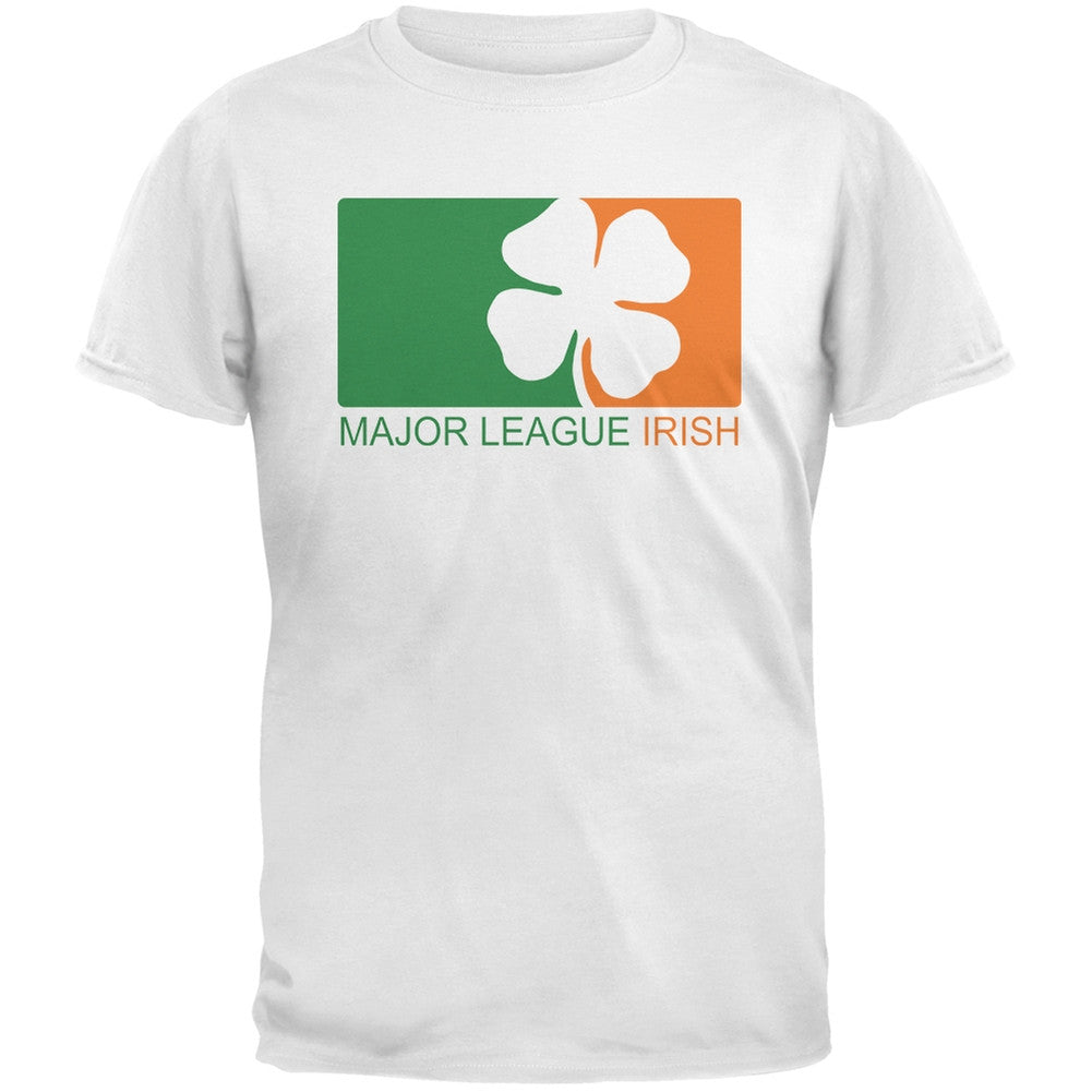 St. Patricks Day - Major League Irish Clover Black Youth T-Shirt Youth T-Shirts Old Glory   