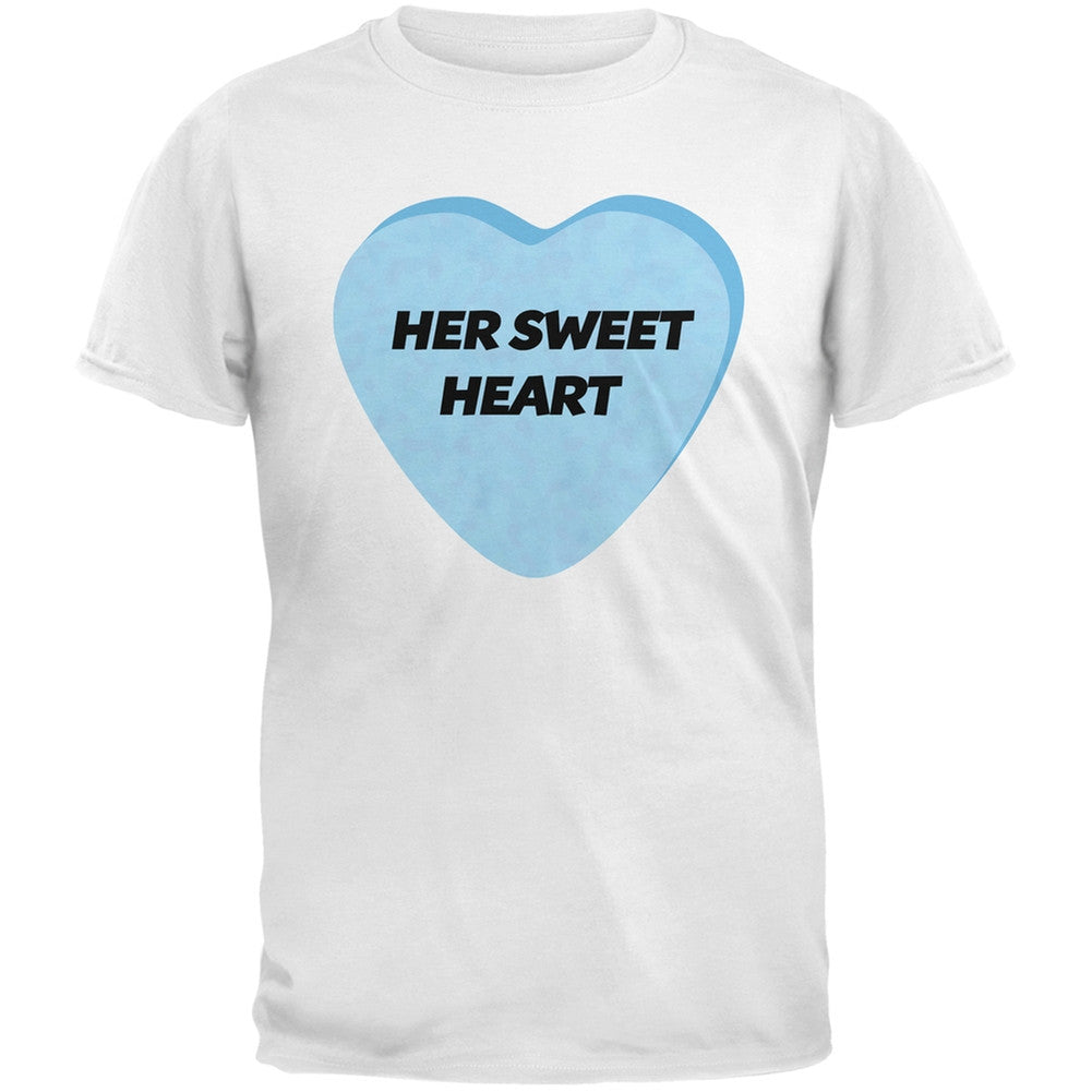 Valentine's Day - Her Sweetheart Black Adult T-Shirt Men's T-Shirts Old Glory   