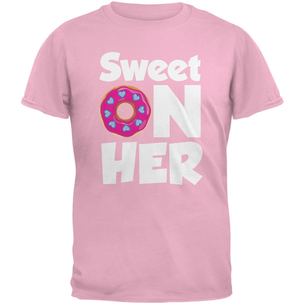 Valentine's Day - Sweet on Her Black Adult T-Shirt Men's T-Shirts Old Glory   