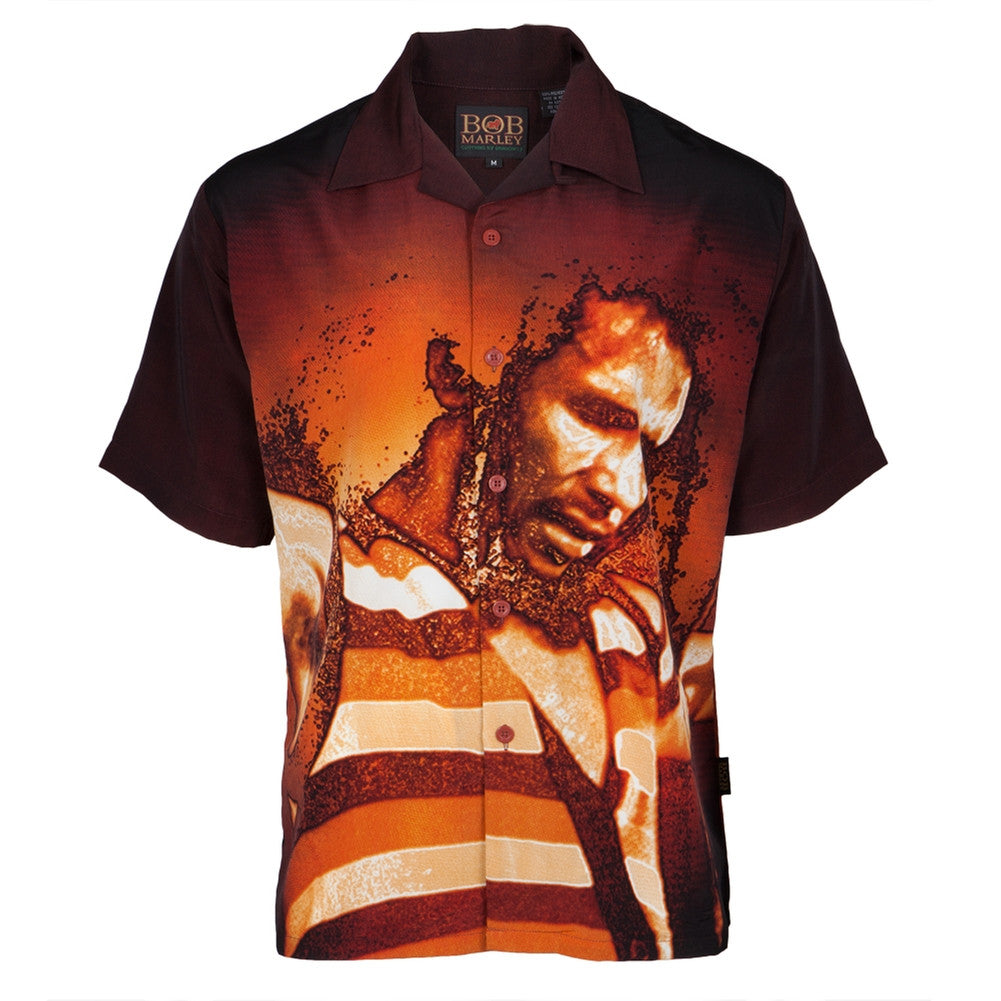 Bob Marley - Rise Men's Club Shirt Men's Club Shirts Bob Marley XL Tan