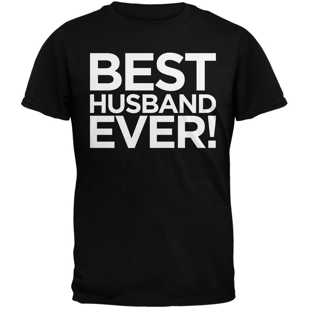 Valentine's Day - Best Husband Ever Black Adult T-Shirt Men's T-Shirts Old Glory   