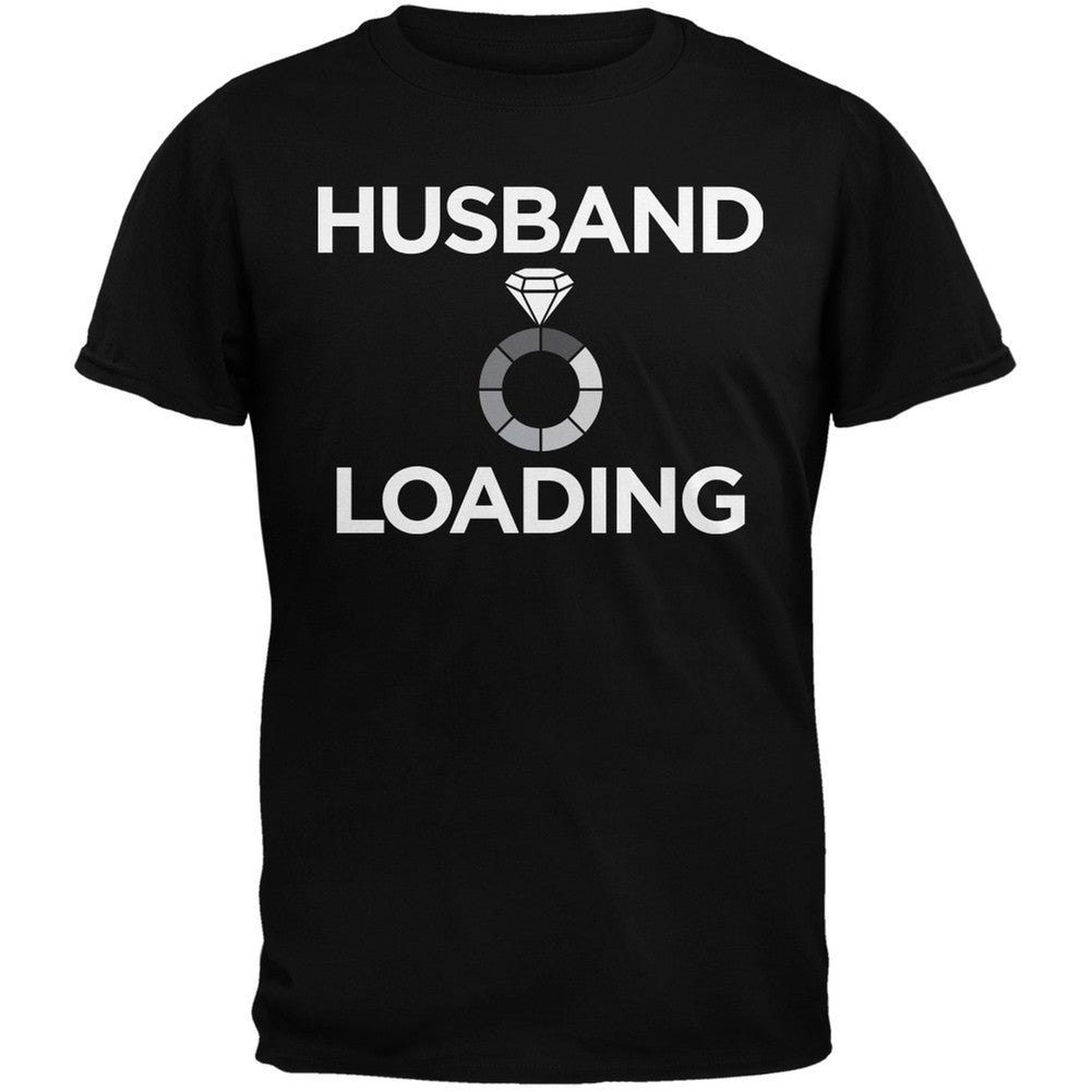 Husband Loading Black Adult T-Shirt Men's T-Shirts Old Glory   