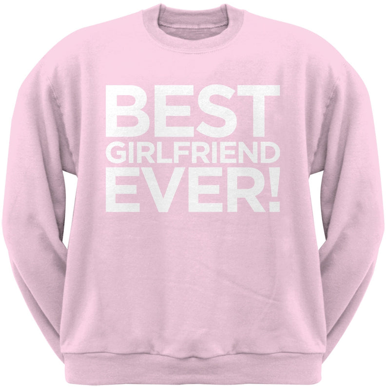 Best Girlfriend Ever Grey Adult Crew Neck Sweatshirt Men's Sweatshirts Old Glory   