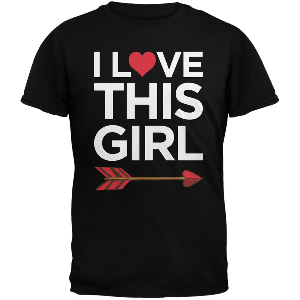 I Love This Girl Black Adult T-Shirt Men's T-Shirts Old Glory   