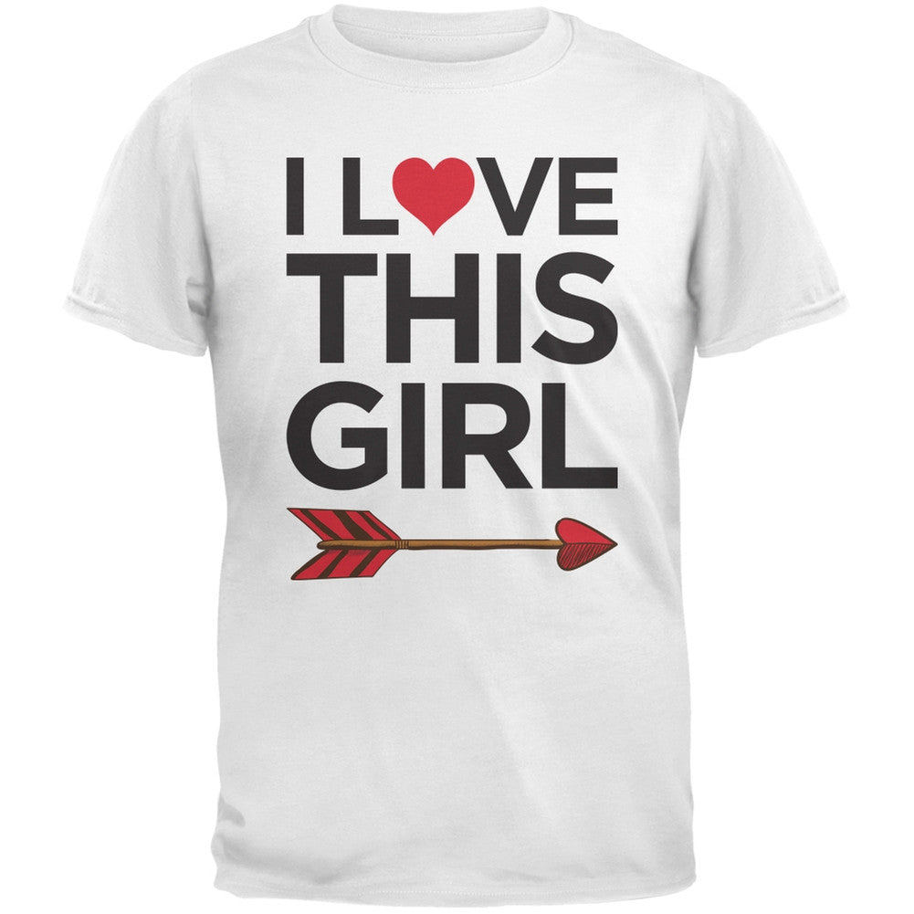 I Love This Girl Black Adult T-Shirt Men's T-Shirts Old Glory   