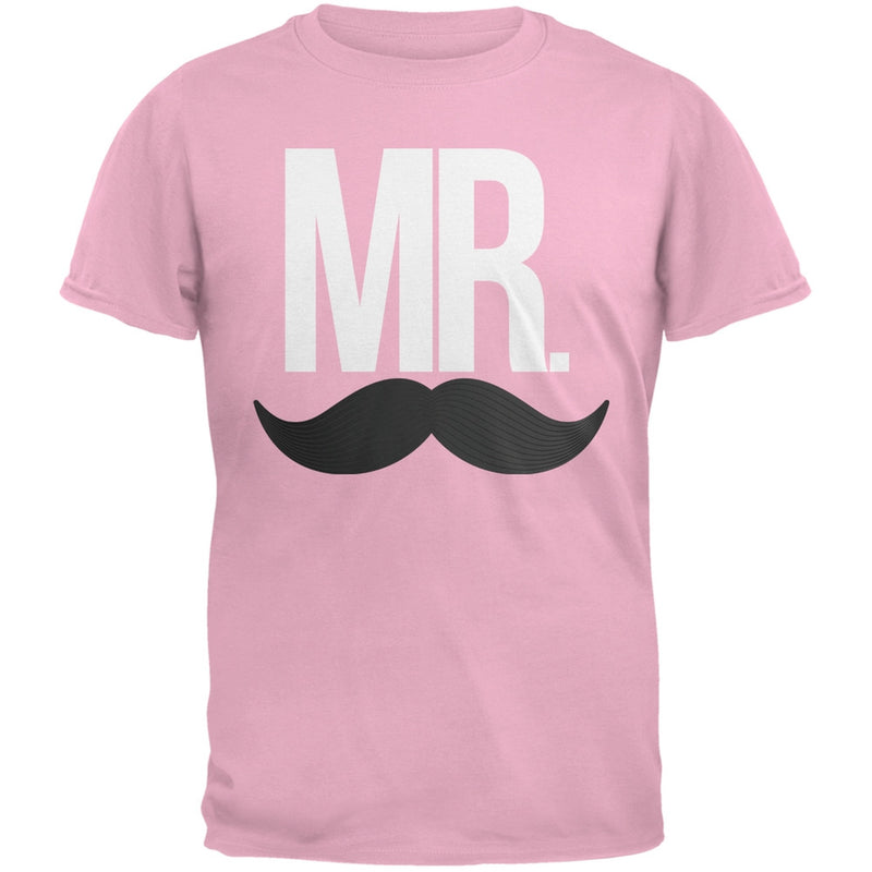 Valentine's Day - Mr. Mustache Black Adult T-Shirt Men's T-Shirts Old Glory   