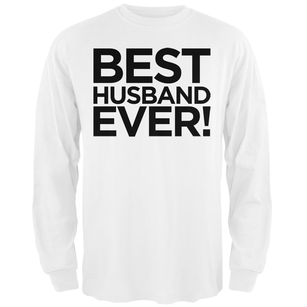 Best Husband Ever Black Adult Long Sleeve T-Shirt Men's Long Sleeves Old Glory   