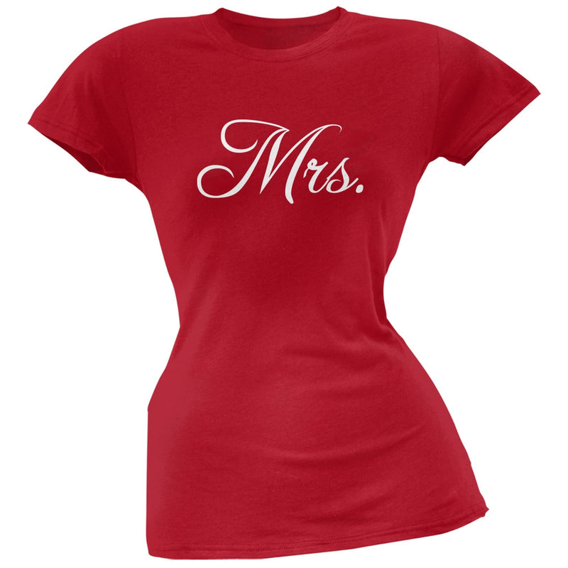 Fancy Mrs. White Soft Juniors T-Shirt Juniors T-Shirts Old Glory   