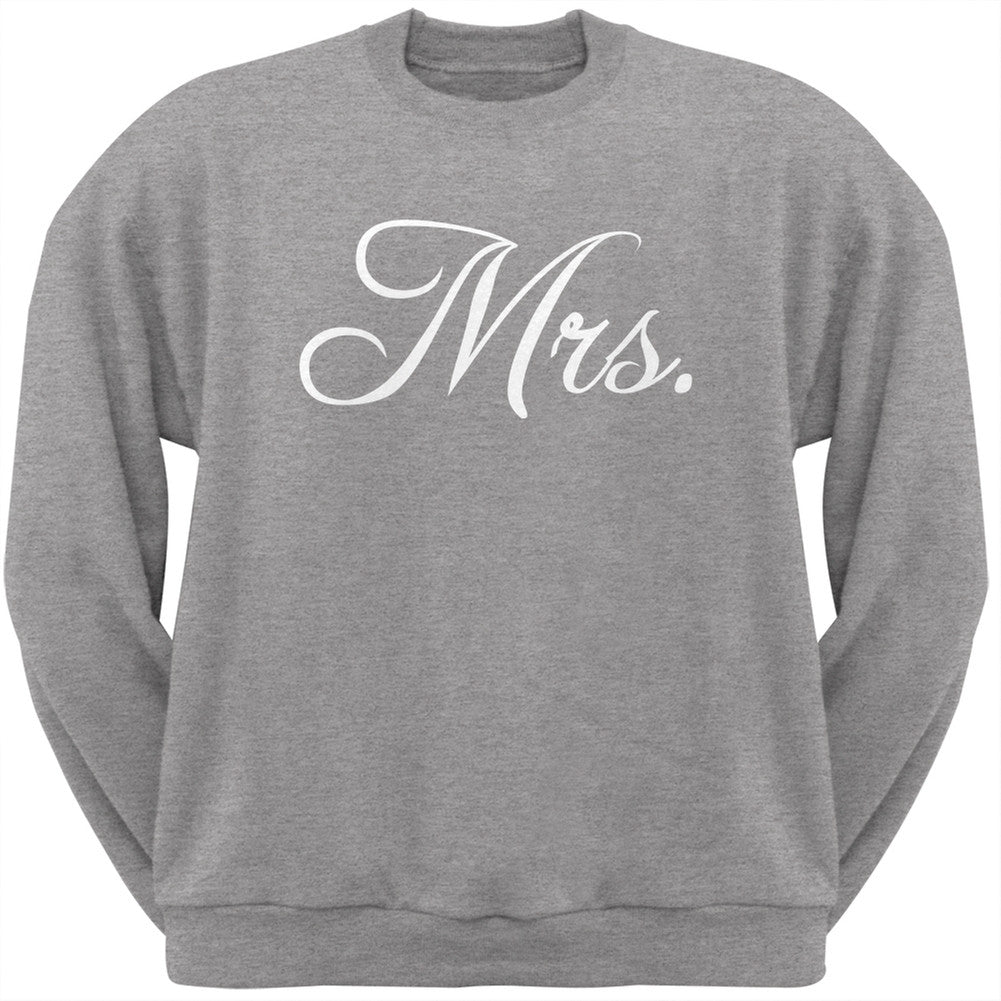 Fancy Mrs. Red Adult Crew Neck Sweatshirt Men's Sweatshirts Old Glory   