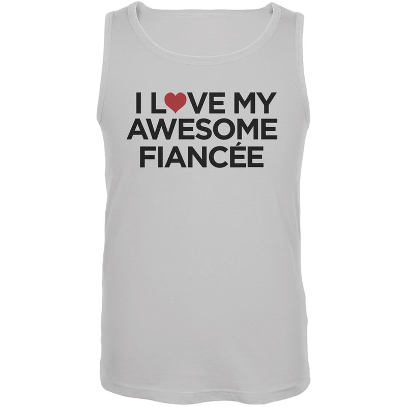 Valentine's Day - I Love My Awesome Fiancee Red Men's Tank Top Men's Tank Tops Old Glory   