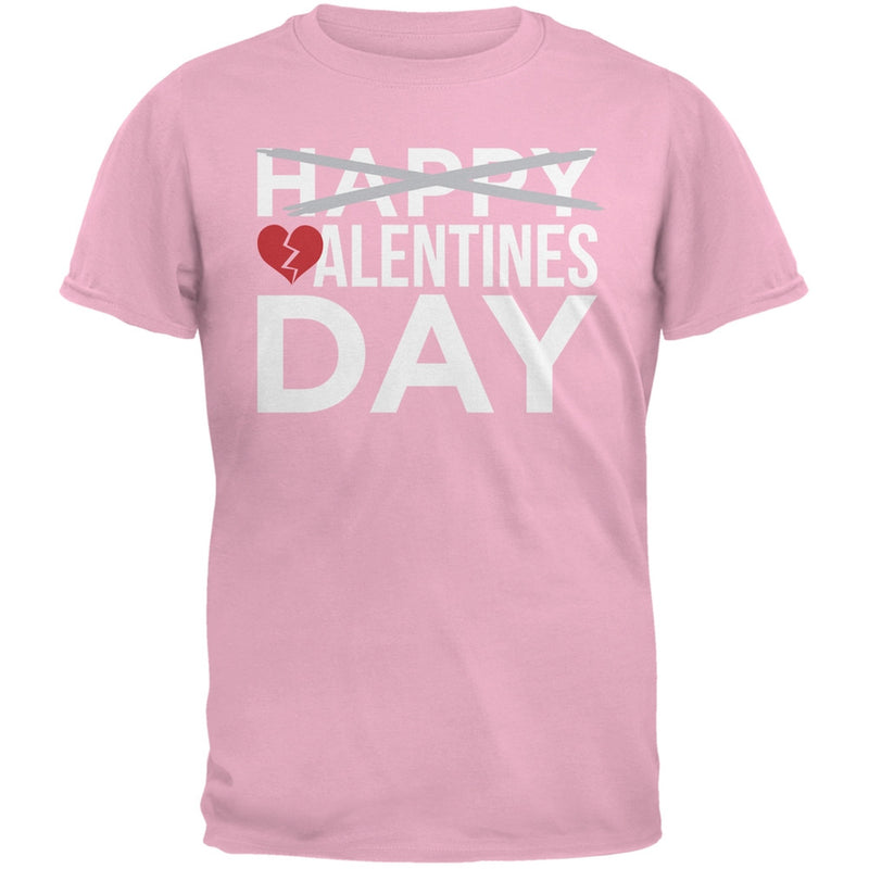 Valentine's Day - No Happy Valentines Day Black Adult T-Shirt Men's T-Shirts Old Glory   